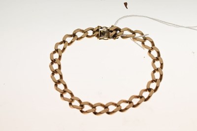 Lot 34 - 9ct gold curb-link bracelet