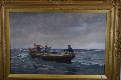 Lot 399 - Charles Napier Hemy 'Collecting the Catch'