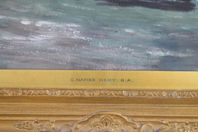 Lot 399 - Charles Napier Hemy 'Collecting the Catch'