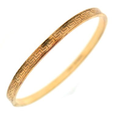 Lot 107 - 9ct gold bangle