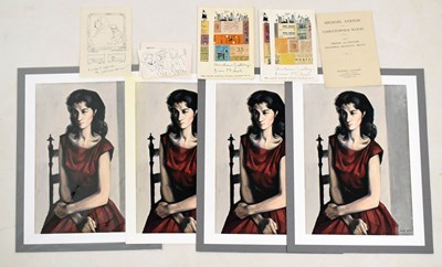 Lot Michael Ayrton, (1921-1975) - Three signed Christmas cards