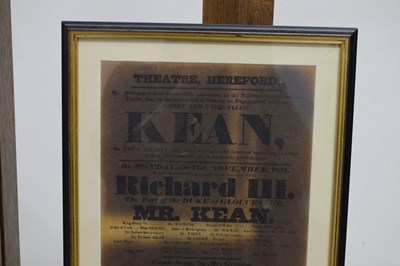 Lot Group of five 18th to mid 19th century Theatre bills plus Regency print (6)