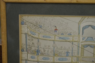 Lot Group of five 18th to mid 19th century Theatre bills plus Regency print (6)