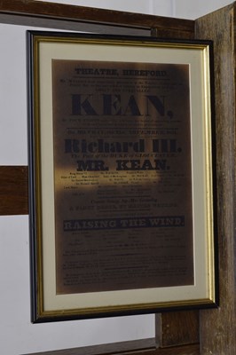 Lot Group of five 18th to mid 19th century Theatre bills plus Regency print (6)