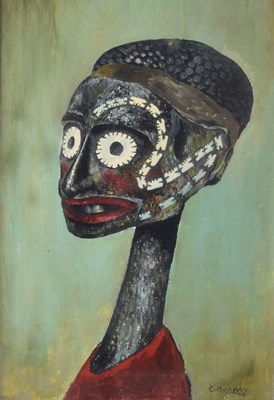 Lot Charles Murray (Scottish, 1894-1954) - Oil on board - African Head