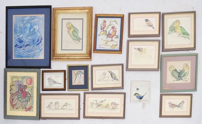 Lot (Violet) Fay Pomerance, (1912-2001) - Collection of bird studies