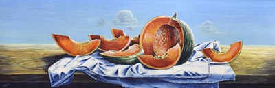 Lot Stuart Maxwell Armfield (British, 1916-2000) - Large tempera on panel of a pumpkin
