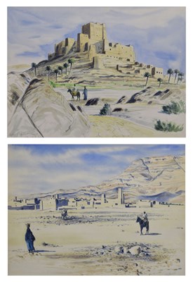 Lot Stuart Maxwell Armfield (British, 1916-2000) - Two watercolours of Morocco