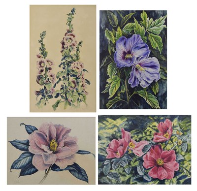 Lot 602 - Stuart Maxwell Armfield, (1916-2000) - Watercolours - Four studies of flowers