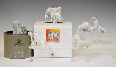Lot 377 - Swarovski Crystal - Six animal figures
