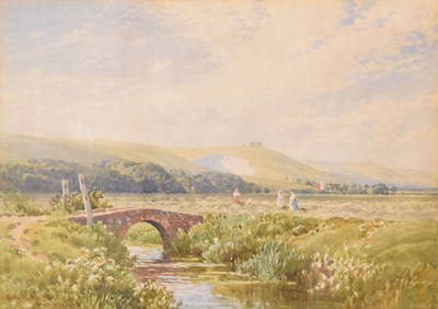 Lot 491 - Henry Sutton Palmer (1854-1933) - Watercolour - 'Water meadow'