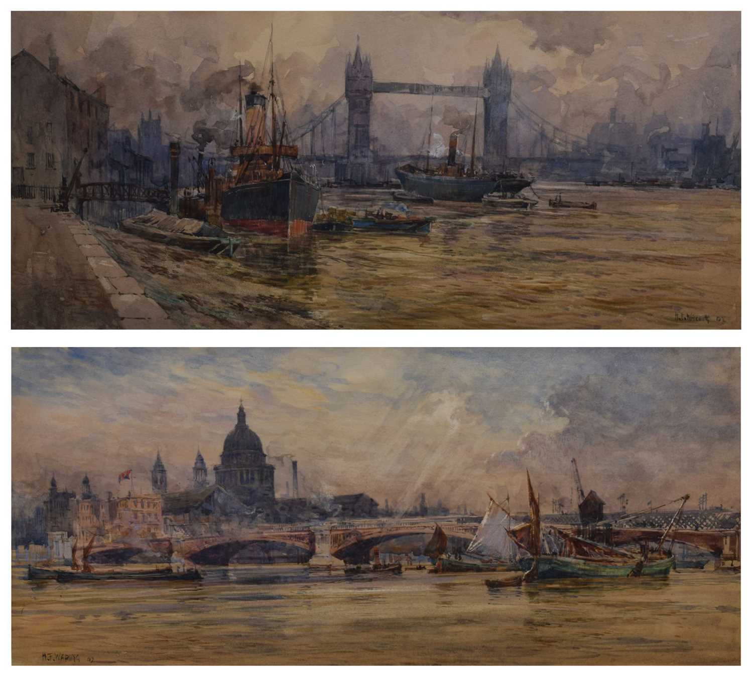 Lot 284 - Henry Frank Waring (British, fl.1900-1928) - Two watercolours