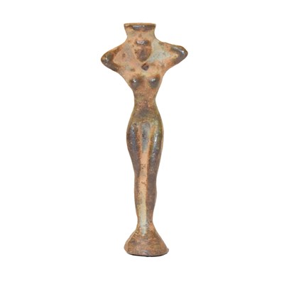 Lot 295 - Cast figural pipe tamper