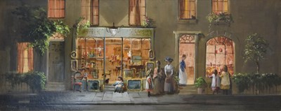 Lot 506 - Deborah Jones (1921-2012) - Oil on board - Potter & Ash street scene