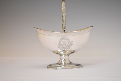Lot 89 - George III silver sugar bowl or basket