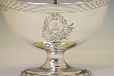Lot 89 - George III silver sugar bowl or basket
