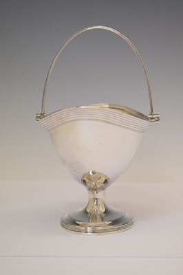 Lot 89 - George III silver sugar bowl or basket