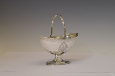 Lot 89 - George III silver sugar bowl or basket