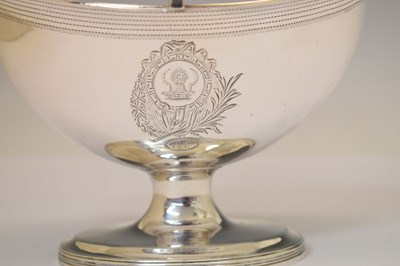 Lot 89 - George III silver sugar bowl or basket