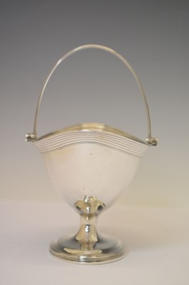 Lot 89 - George III silver sugar bowl or basket
