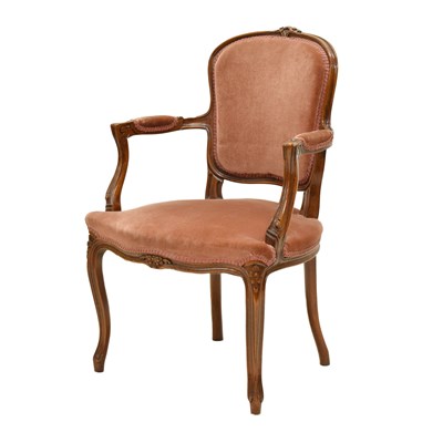 Lot 548 - Reproduction 18th century French style open armchair