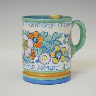 Lot 386 - 'Glasgow Girls' - Ann Macbeth (1875-1948) - Pottery cylindrical mug