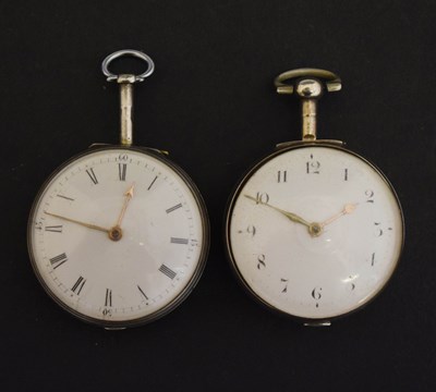Lot 158 - George III silver cased open-face pocket watch, Whitmore, Northampton