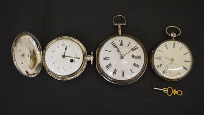 Lot 160 - Early 19th century silver cased open-face pocket watch, N. Lind, London