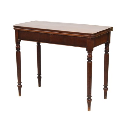 Lot 541 - Victorian mahogany fold-over card table
