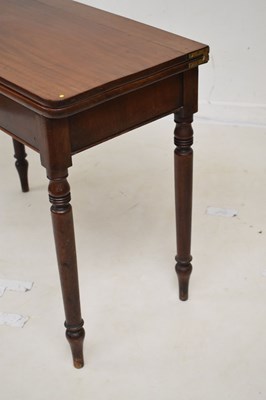 Lot 541 - Victorian mahogany fold-over card table