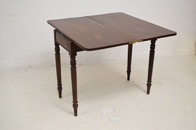 Lot 541 - Victorian mahogany fold-over card table