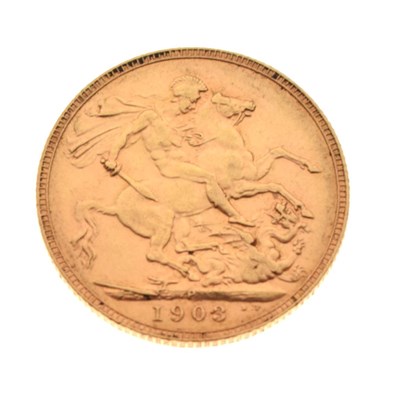 Lot 161 - Gold Coin - Edward VII gold sovereign 1903