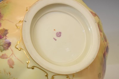 Lot 394 - Four pieces of Royal Worcester blush ivory porcelain