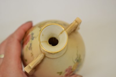Lot 394 - Four pieces of Royal Worcester blush ivory porcelain