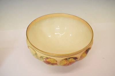 Lot 394 - Four pieces of Royal Worcester blush ivory porcelain