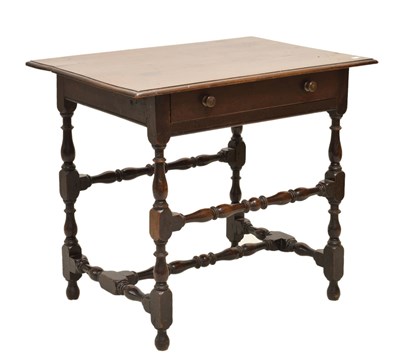 Lot 438 - Late 17th century walnut side table