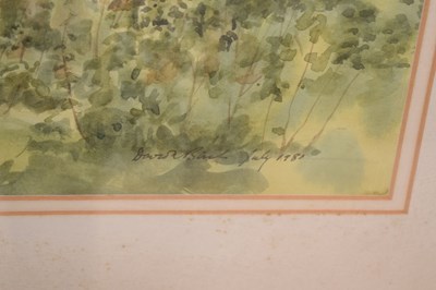 Lot 487 - David W. Birch (b.1945) - Watercolour - 'Snowshill, Worcestershire'