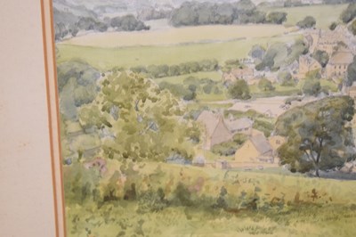 Lot 487 - David W. Birch (b.1945) - Watercolour - 'Snowshill, Worcestershire'