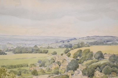 Lot 487 - David W. Birch (b.1945) - Watercolour - 'Snowshill, Worcestershire'