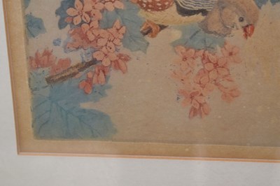 Lot 488 - Winifred Marie Louise Austin (1876-1964) - Artist's proof - Zebra finches on a branch