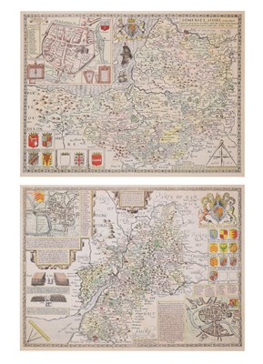 Lot 478 - After John Speed / Speede - Coloured map of 'Somerset-Shire‘