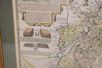 Lot 478 - After John Speed / Speede - Coloured map of 'Somerset-Shire‘