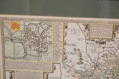 Lot 478 - After John Speed / Speede - Coloured map of 'Somerset-Shire‘
