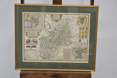 Lot 478 - After John Speed / Speede - Coloured map of 'Somerset-Shire‘