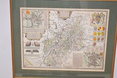 Lot 478 - After John Speed / Speede - Coloured map of 'Somerset-Shire‘