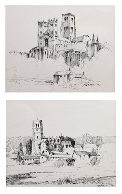 Lot Edward Wesson RI RSMA, (1910-1983) - Two pen and ink studies - York Minster