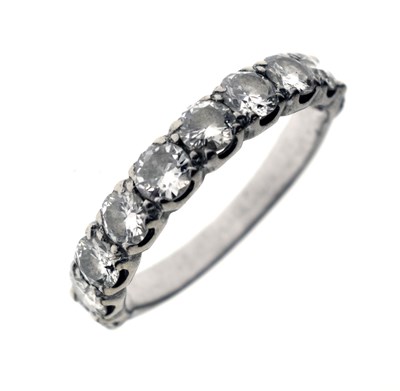 Lot 5 - Diamond ten-stone half-eternity ring