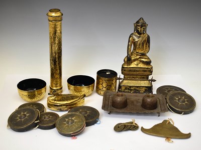 Lot 404 - Group of mainly early 20th century Asian artefacts