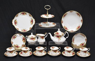 Lot 400 - Royal Albert 'Old Country Roses' - part tea set