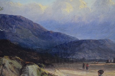 Lot 503 - W.P. George (British, 19th century) - Oil on canvas - 'A Recollection On the Coast of Cumberland'